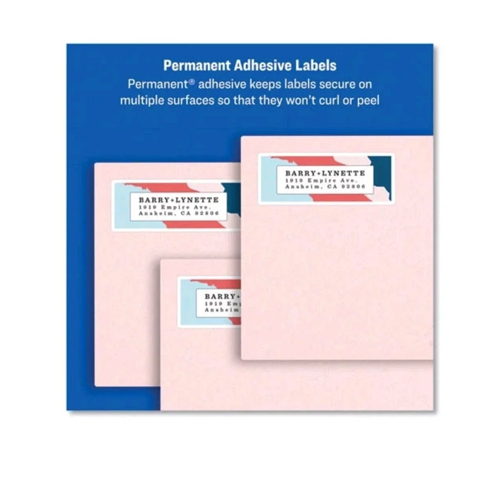Avery Easy Peel White Address Labels W/ Sure Feed Technology, Laser Printers, 0.